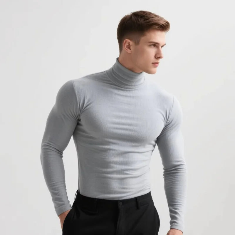 Men's High-Neck Thermal Underwear Top