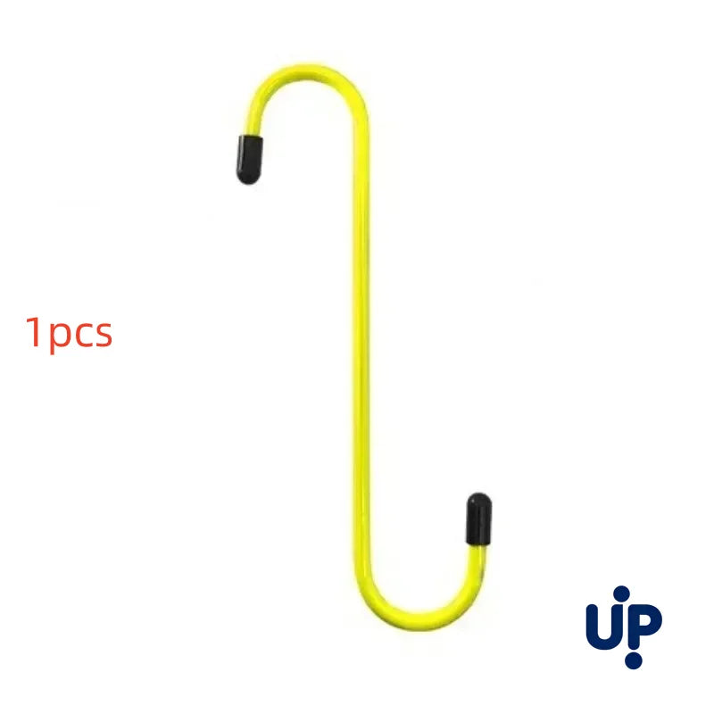 S-Shaped Brake Caliper Hanger Hooks with Rubber Tips - Universal Auto Tool for Brake Pad Replacement & Maintenance