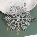 3/6Pcs Artificial Snowflake Christmas Decorations Xmas Tree Pendant Ornament for Home Decor Navidad New Year 2026 Party Supplies