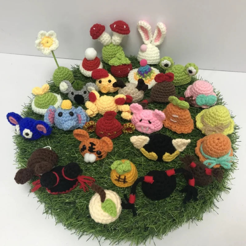 Cute Handmade Knitted Hat Hamster Decoration Chipmunk Guinea Pig Hamster Accessories Hamster Toy Supplies Small Pet Hat