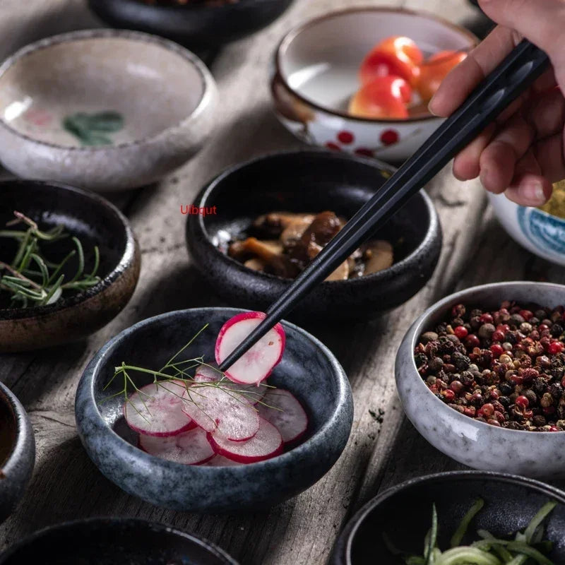 Ceramic Seasoning dish Japanese snack dish soy sushi sauce dish gravy Sauce Vinegar Jam Dishes Kitchen Small Plate Tableware
