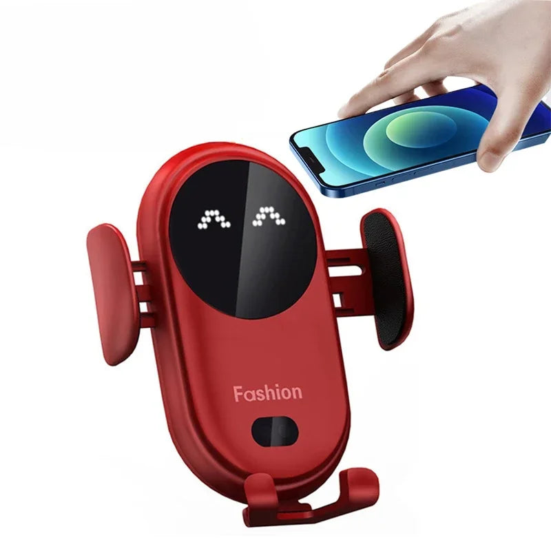 15W Fast Wireless Charger Car Mount for Air Vent Mount Car Phone Holder Rotating Intelligent Infrared Wireless Charging Charger