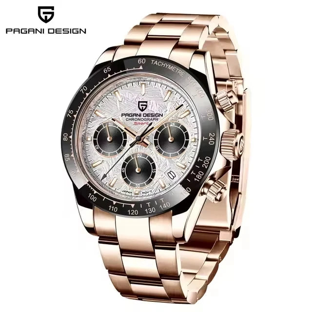 PAGANI DESIGN PD1644 Men's VK63 Quartz Chronograph Watch Sapphire