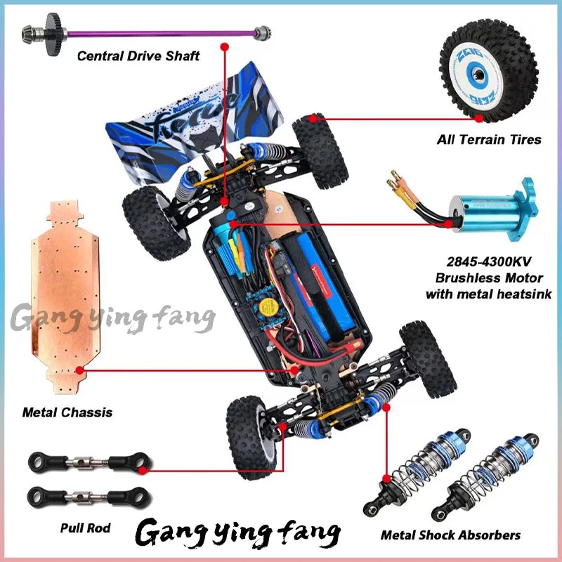 1/12 124017 Wltoys -V8 2.4G Racing RC Cars 4WD