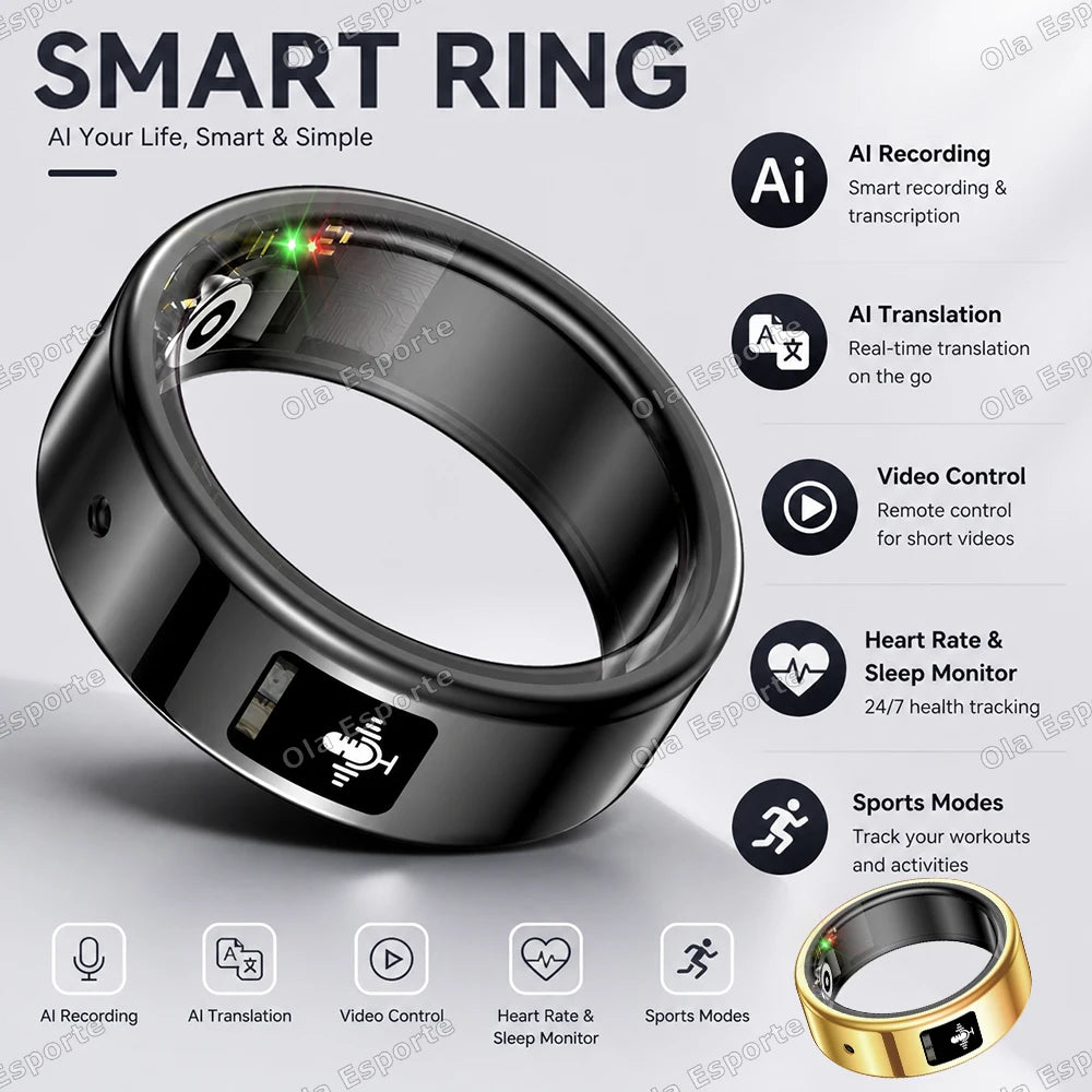 AI Recording Translation Smart Ring