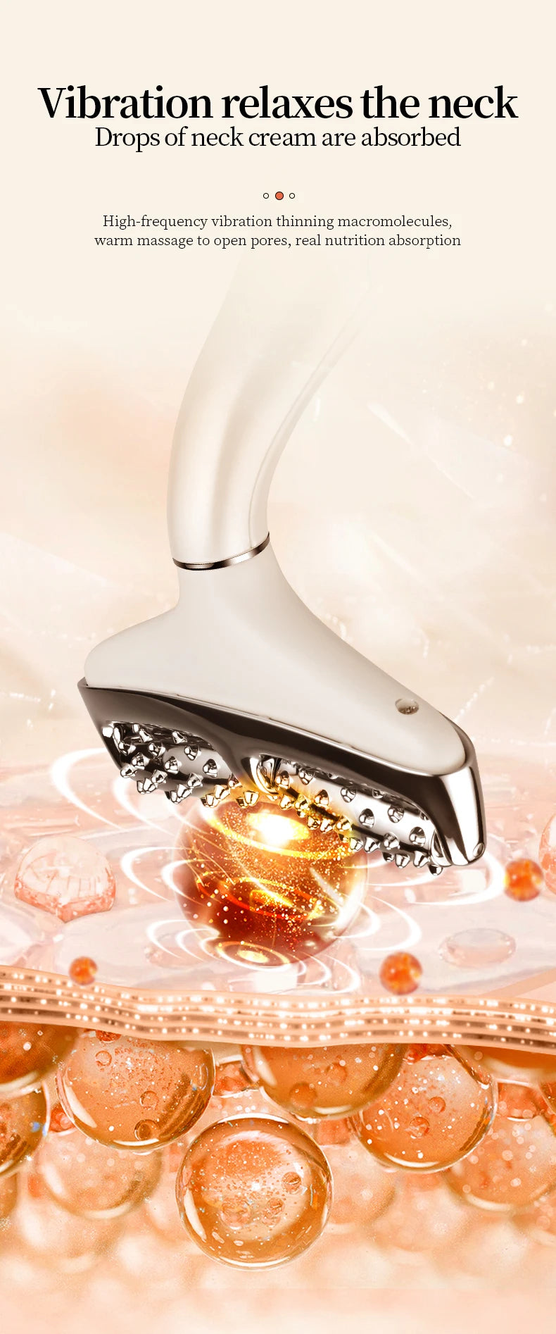 K-SKIN EMS Face Beauty Instrument Beauty Neck Massager Micro-Current Vibration Color light Senility Face Massager  Skin Care
