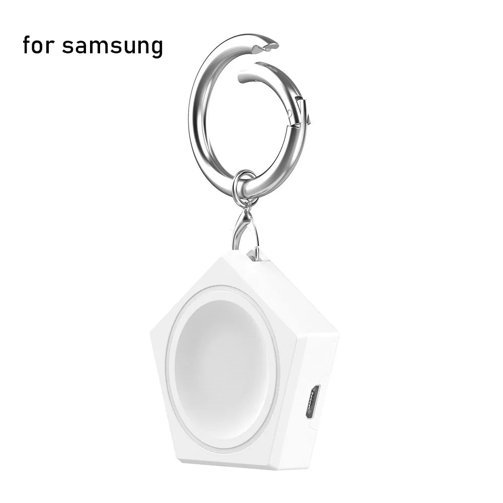 Portable Charger for Samsung Galaxy Ultra 2025/Watch 8/ 7/6 Classic/5/5 Pro/Active 2/Watch4/3 Magnetic Keychain Wireless Charger