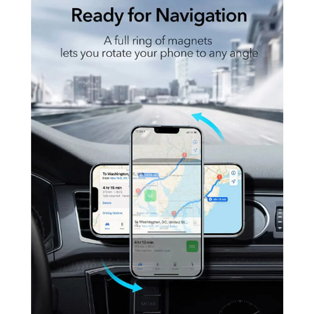 15W Fast Car Wireless Charger Stand Compatible with iPhone1716 15/14/13/12 pro Max Mini - Magnetic Macsafe Air Vent Phone Holder