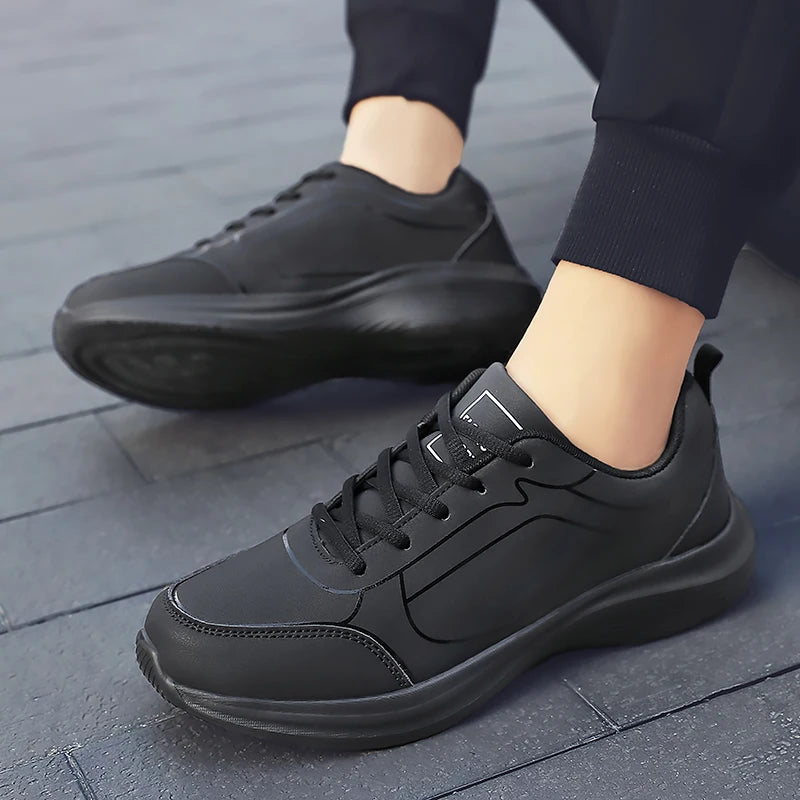 Men Running Shoes Winter Warm Male Sneakers Anti-slip Breathable