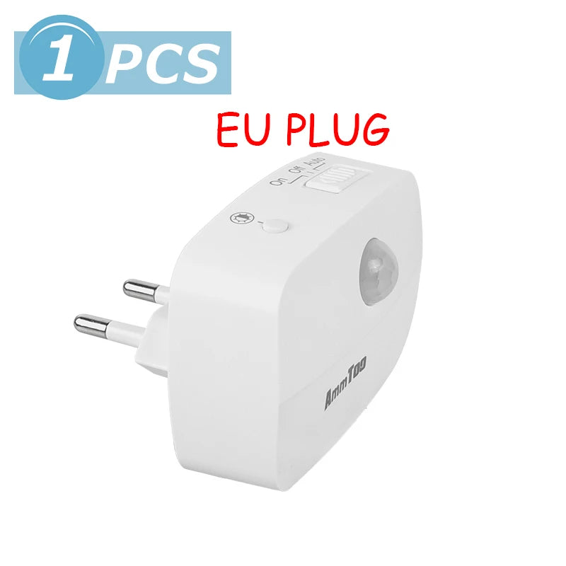 LED Night Light Motion Sensor Night Lamp Room Decor Lamp Bedside Led Lamp With EU Plug Led Lights For Closet Bedroom Home Decor