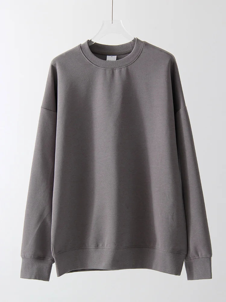 White Oversized Crewneck Sweatshirts Women Autumn Comfort Colors Pink Mom Sweatshirt Yellow Cotton Fall Sweatshirt For Women