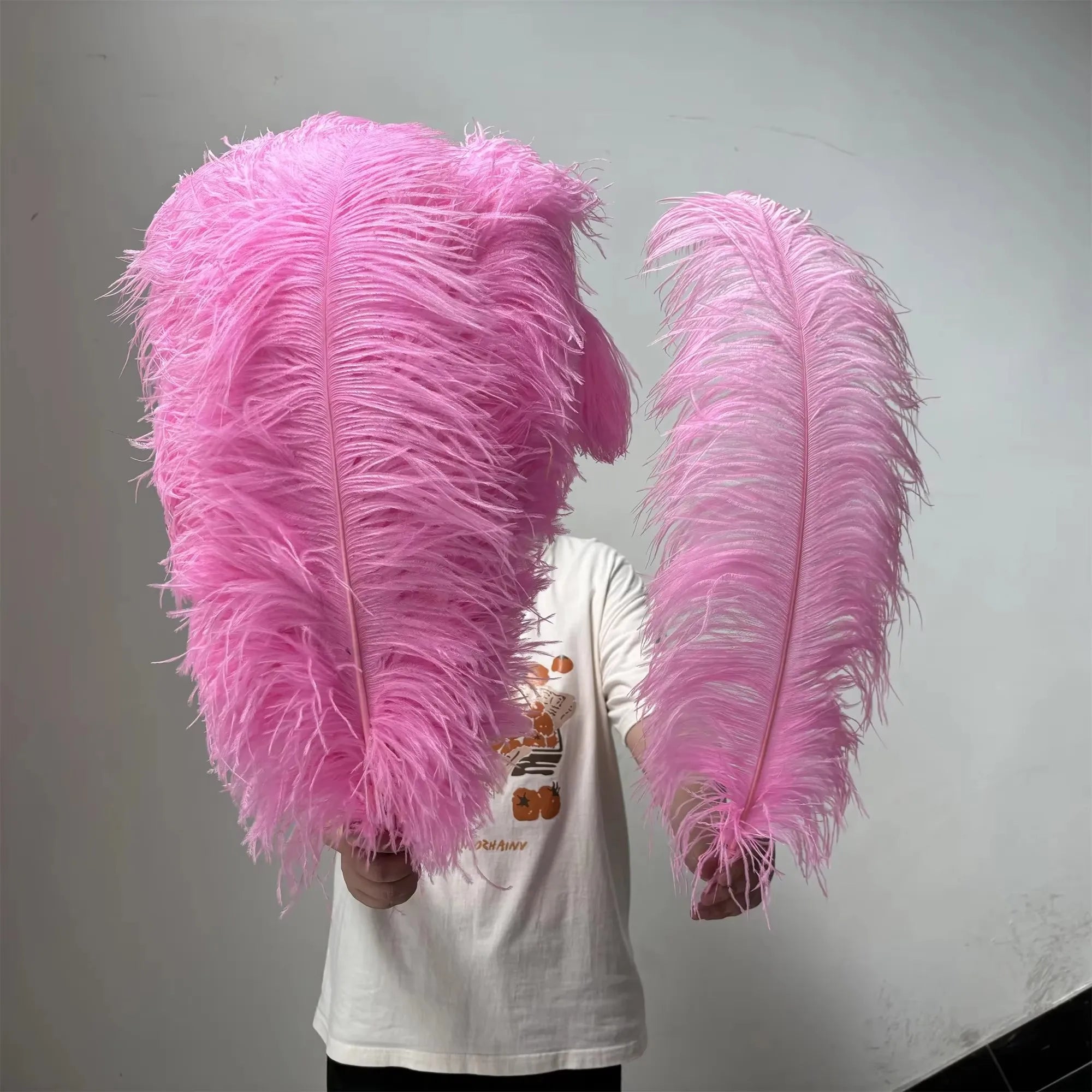 10PCS/Lot White Ostrich Feathers Plume for Wedding Table Centerpieces Carnival Prime Decor  45-50CM 55-60CM Ostrich Plumas Large