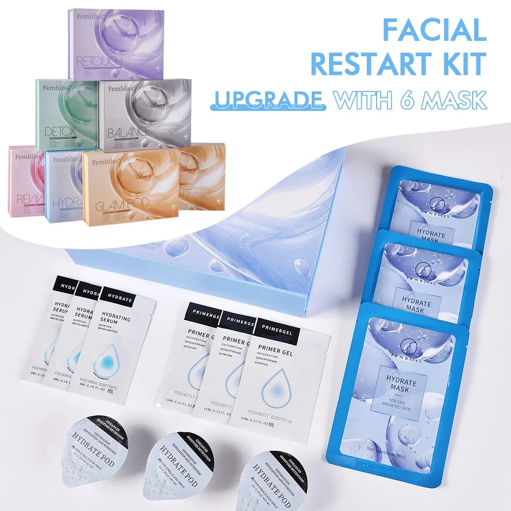 CO2 Pod Kit CO2 Pods For Bubble Facial Machine Facial Spa CO2 Capsule For Aqua Facial Beauty Machine CO2 Serum Gel Skin Care