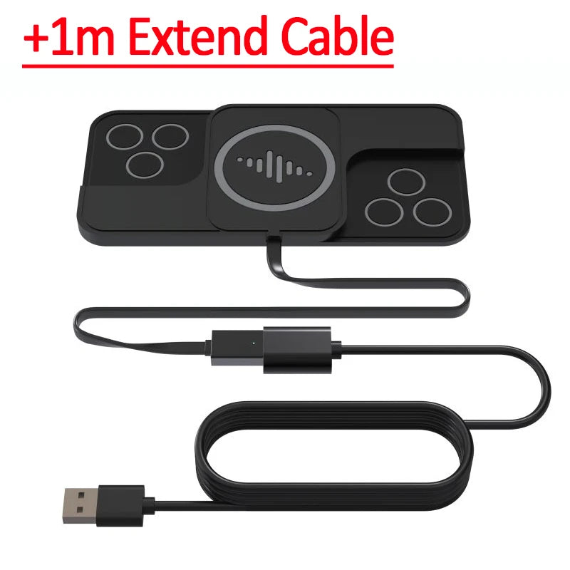 30W Fast Car Wireless Charger Pad for iPhone 15 14 13 12 Samsung Huawei AirPods Phone Non-slip Quick Car Wireless Charging Stand