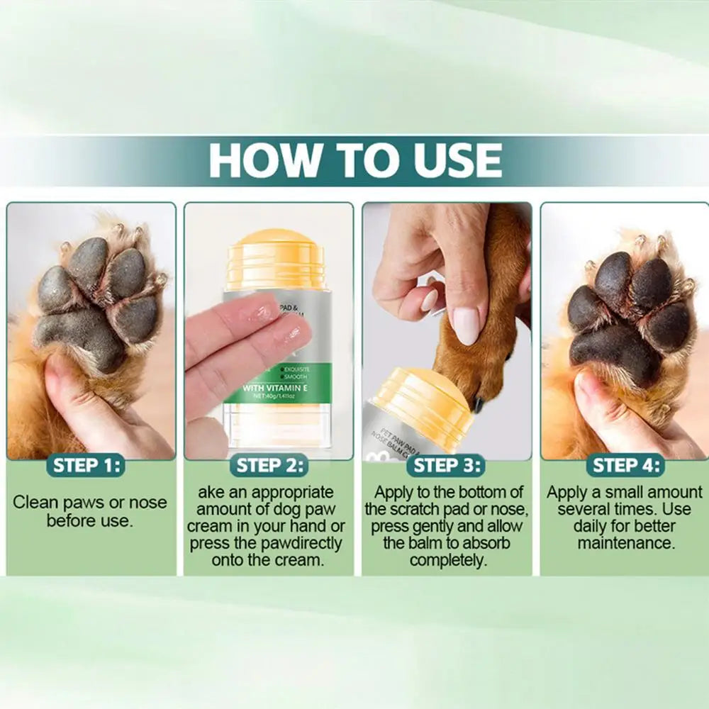 Paw Balm Stick 40g Pet Foot Cream Paws Dog Protective Supplies Balm Cat Moisturizer Care Feet Caring  dog Cat Foot Pad Care