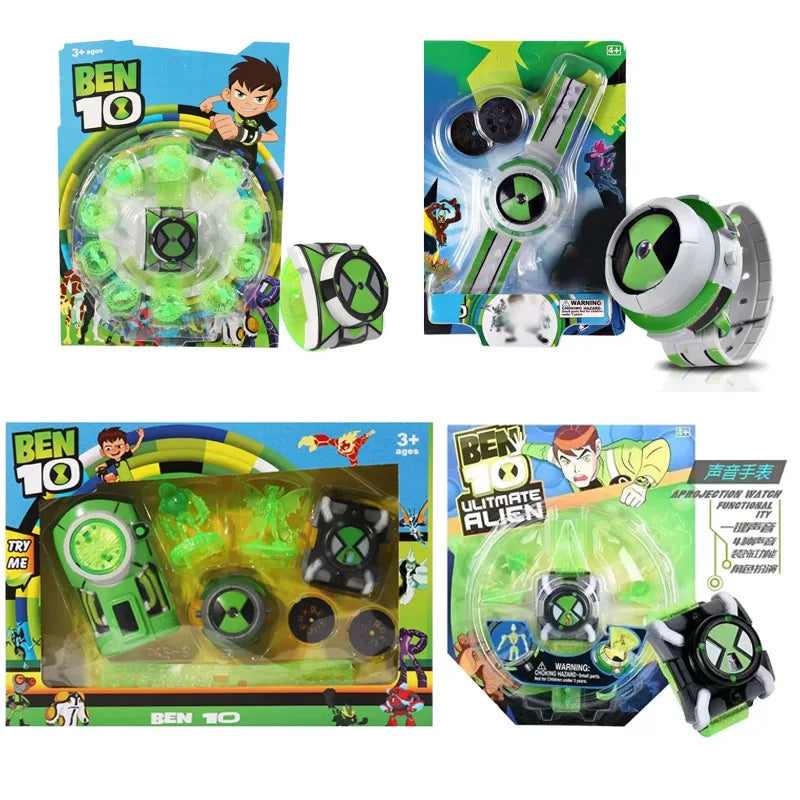 Anime Ben10 Figures Omnitrix Ben Tennyson Projection Sounds Lights