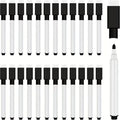 Black Dry Erase Markers with Eraser Cap White Board