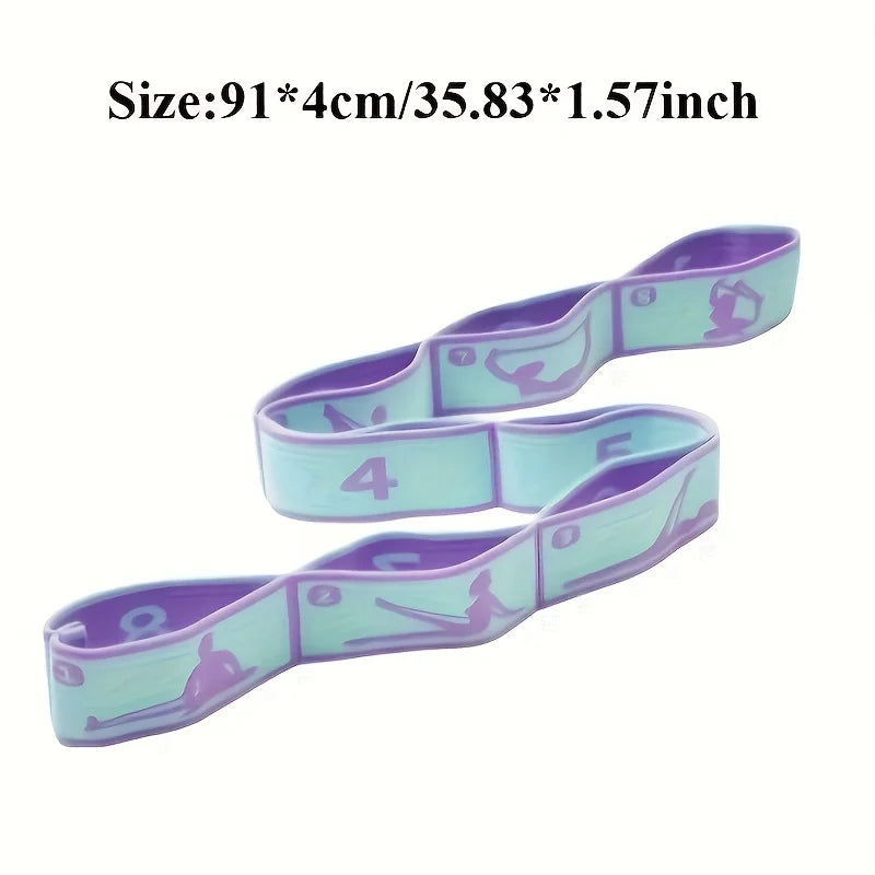 8-Segment Non-Slip Medium Tension Nylon Exercise Band