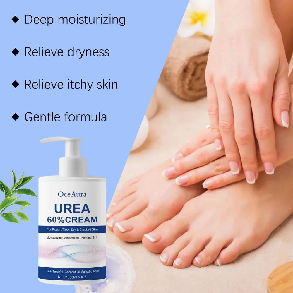 Urea Care Foot Cream Heel Repair Moisturizing Soft Relieve Drying Cracked Remove Calluses Dead Skin Removal Hand Foot Skin Care