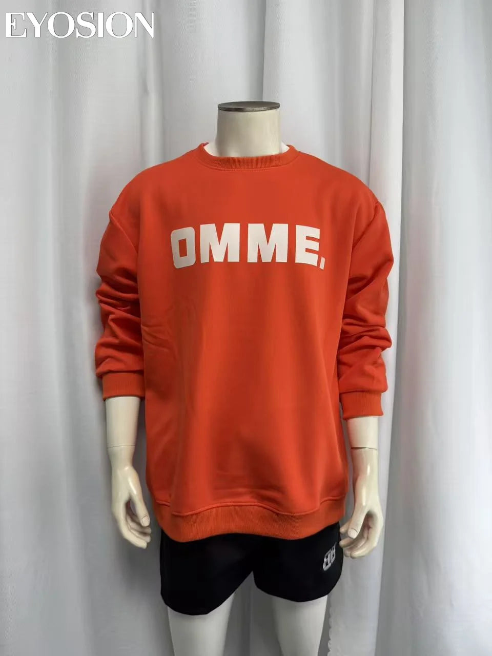 Long Sleeve Men's Pullover Hoodie Autumn Winter New Letter Printing Sweater Casual Harajuku Round Neck Plush Sweatshirt Top