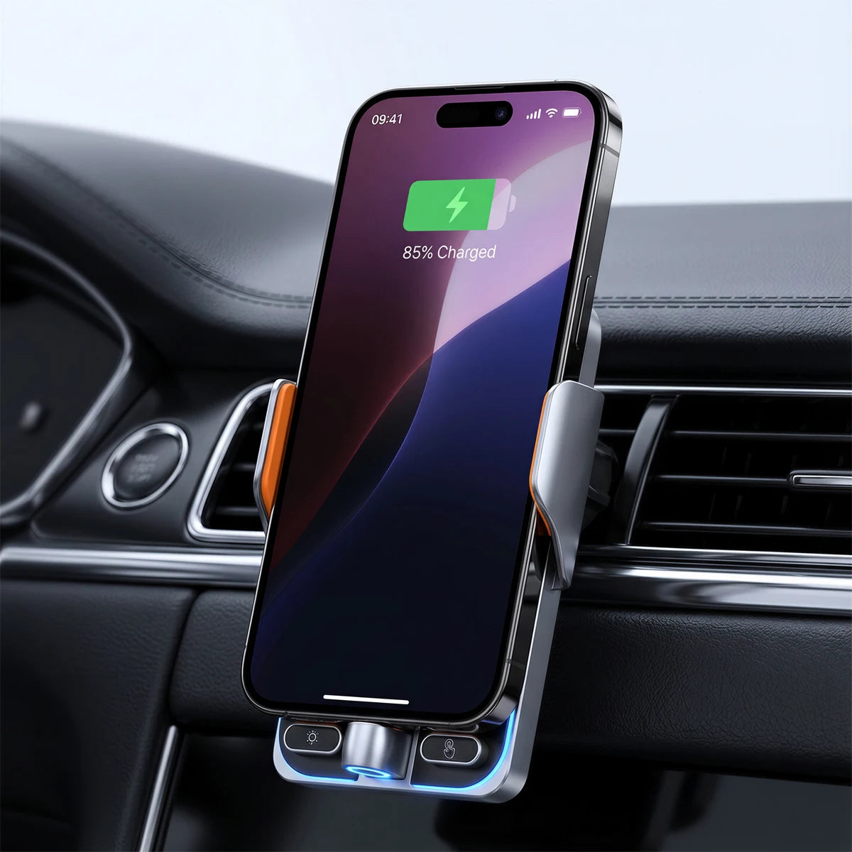 For 2024 2025 Leapmotor C10 Car Phone Holder Screen Fixed Clip Wireless Charger Phone Mount Qi Phone Charger Mounts Accessories