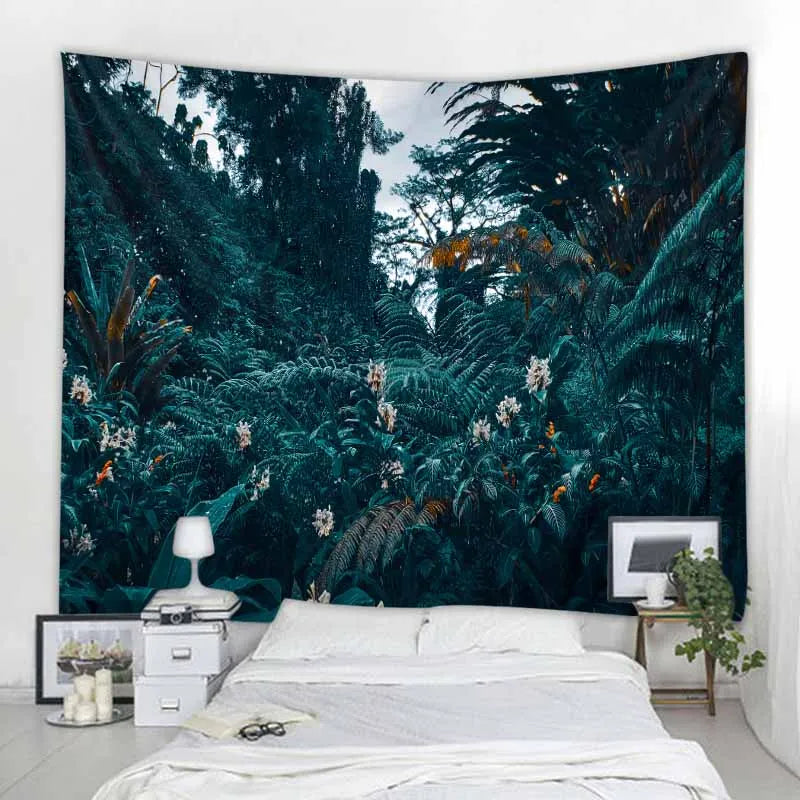 Aesthetic Home Decor Tapestry Beach Towel Yoga Mat Blanket Table Cloth Tapestry Tropical Jungle Animals Wall Hanging Tapestry