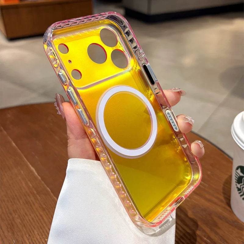 Luxury Laser Aurora Gradient for Magsafe Phone Case for IPhone 18