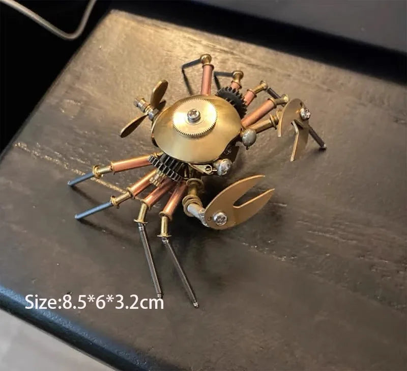 Steampunk mechanical insect big pocket insect model handmade metal creative crafts ornament personalized gift