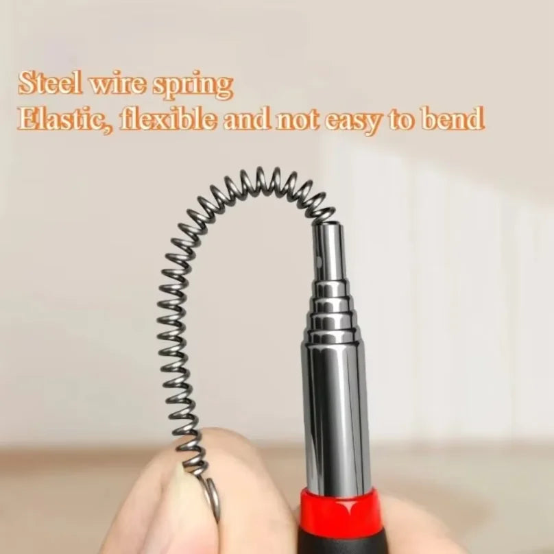Durable Metal Retractable Cat Teaser Wand Plastic Long Interactive