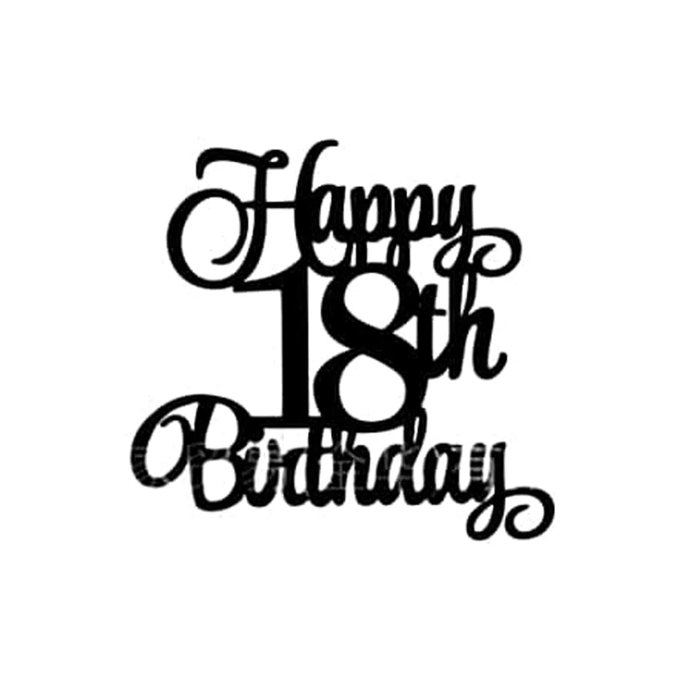 1 pcs Personalised Age Cake Topper Cupcake Flag Happy Birthday Glitter 30th 40th 50th 60th 70th 80th 90th Decor Adult Kids