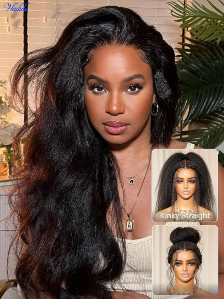 Nadula 13x4 HD Real Scalp Lace Frontal Human Hair Wig Natural