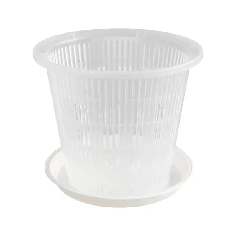 Transparent Root Control Pot Orchid Moss Phalaenopsis Flower Pot Plastic Breathable Hollow Flower Pot for Household
