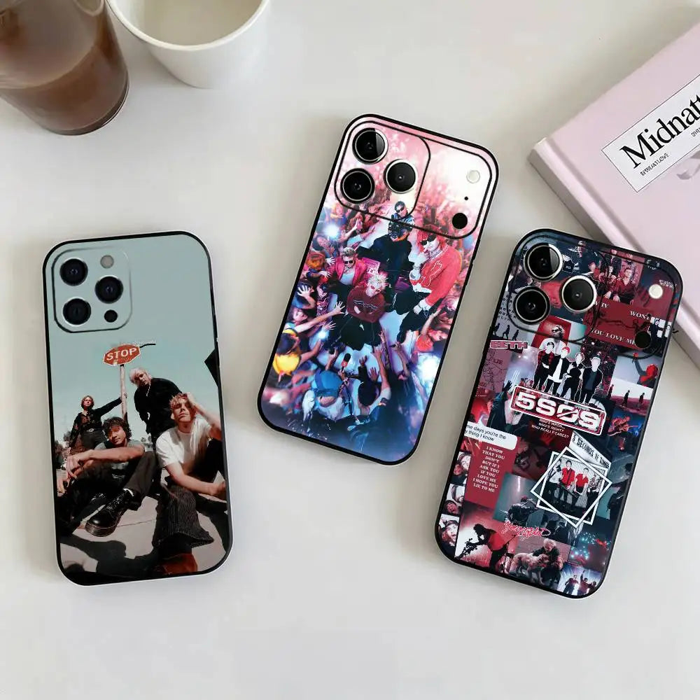 5 S-Seconds of Summer gift Phone Case Silicone Soft For IPhone 18 17 16 15 14 13 12 11 X XR Plus Pro Max Plus