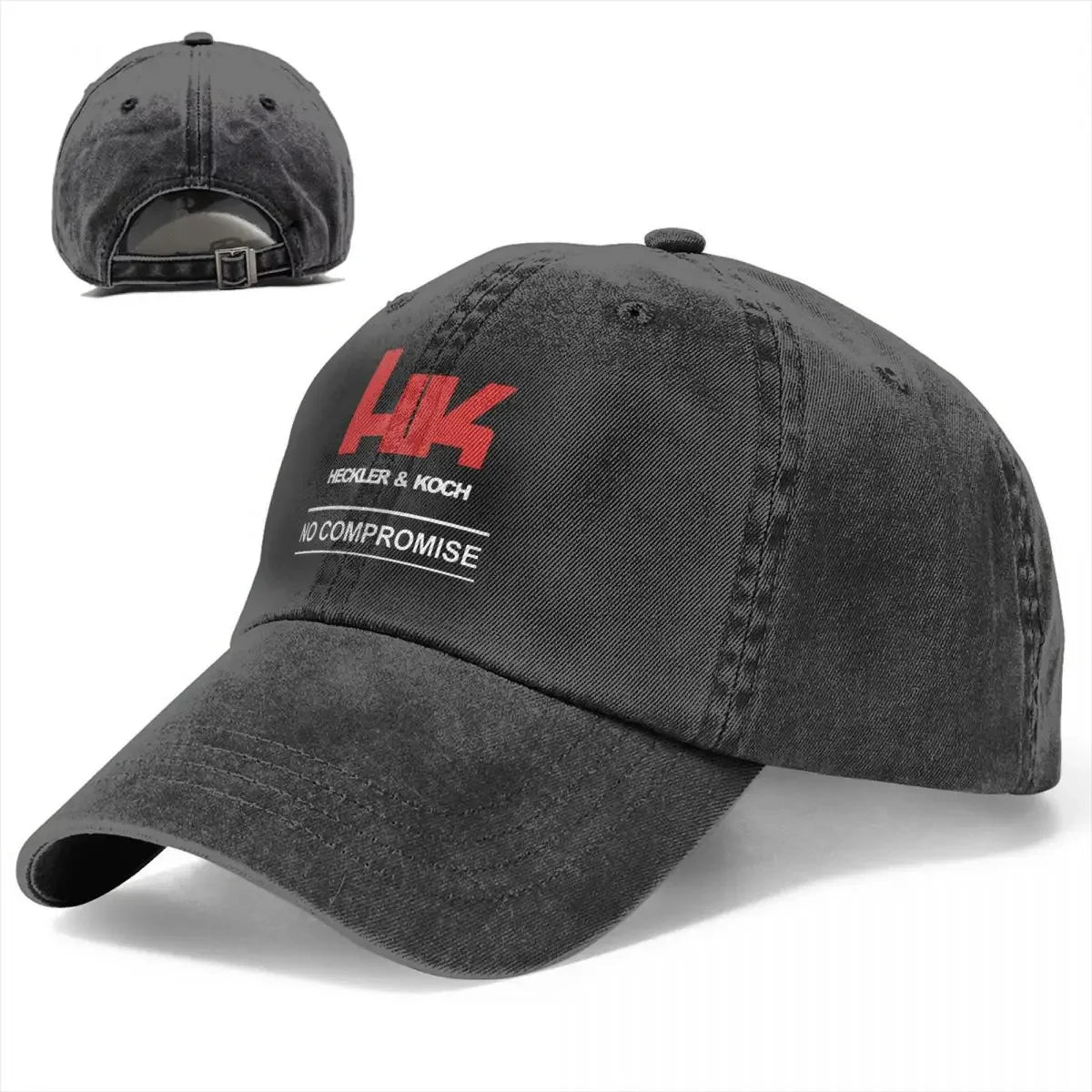 Firearm HK Compromise Baseball Cap Unisex Style Distressed Denim Washed Snapback Hat Heckler Koch Outdoor Summer Caps Hat