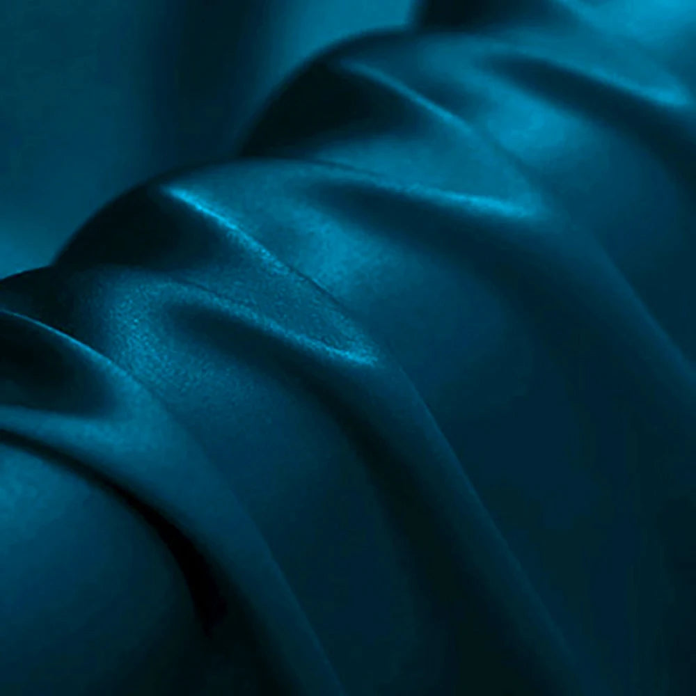 CISULI Pure Silk Stretch Satin Fabric,16momme,Width 140cm,Silk Lycra,Shirt and Dress Cloth Material