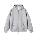 American Retro Three-dimensional Wing Fashionable Hooded Sweatshirt with High Street Simple Design Solid Color Zipper Cardigan