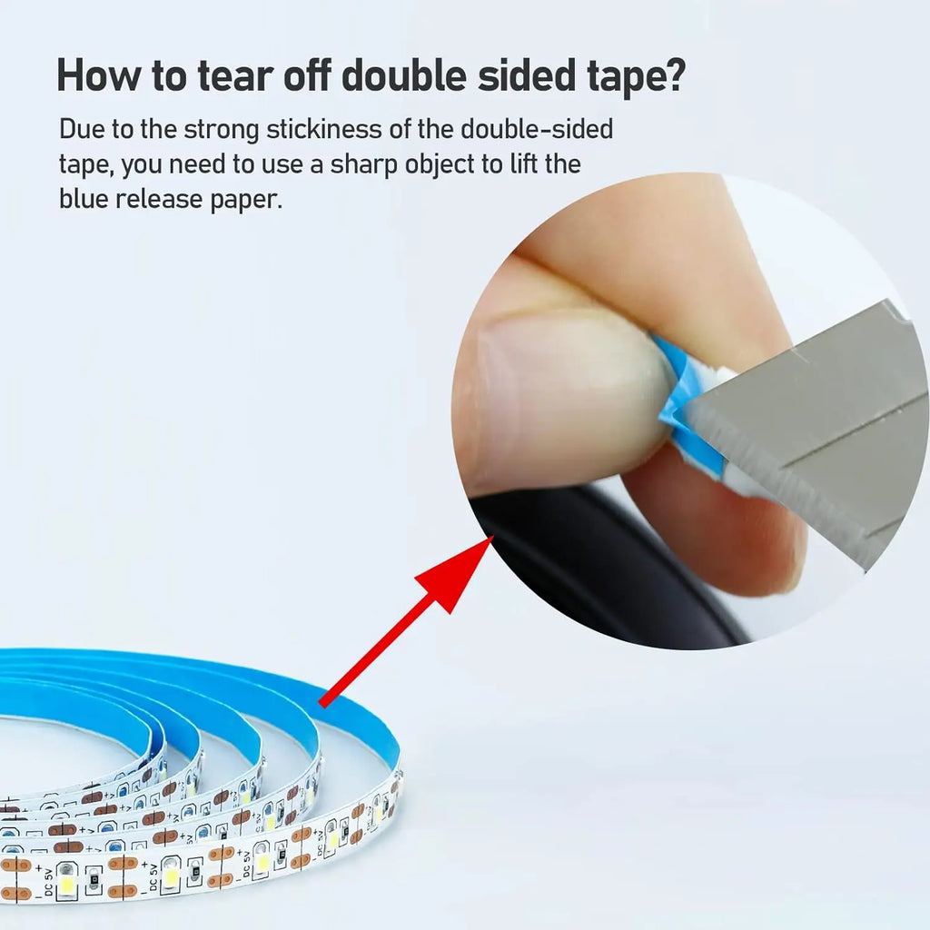DC 5V USB LED Strips 2835 White Warm White LED Strip Light TV Background Lighting Tape Home Decor Lamp 1m 2m LED String Light
