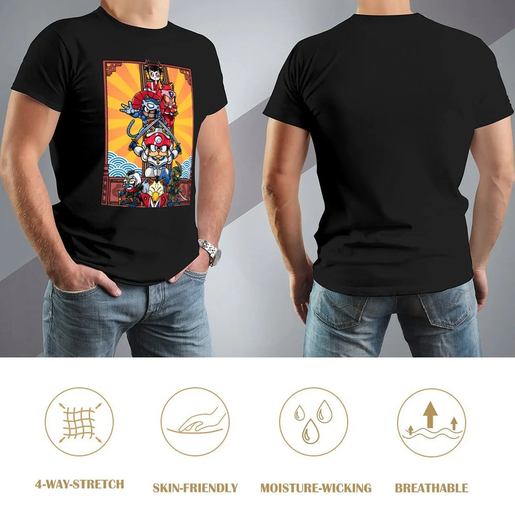 Vintage Movie - Vintage Animated Television T-Shirt Retro Style Print Casual Top