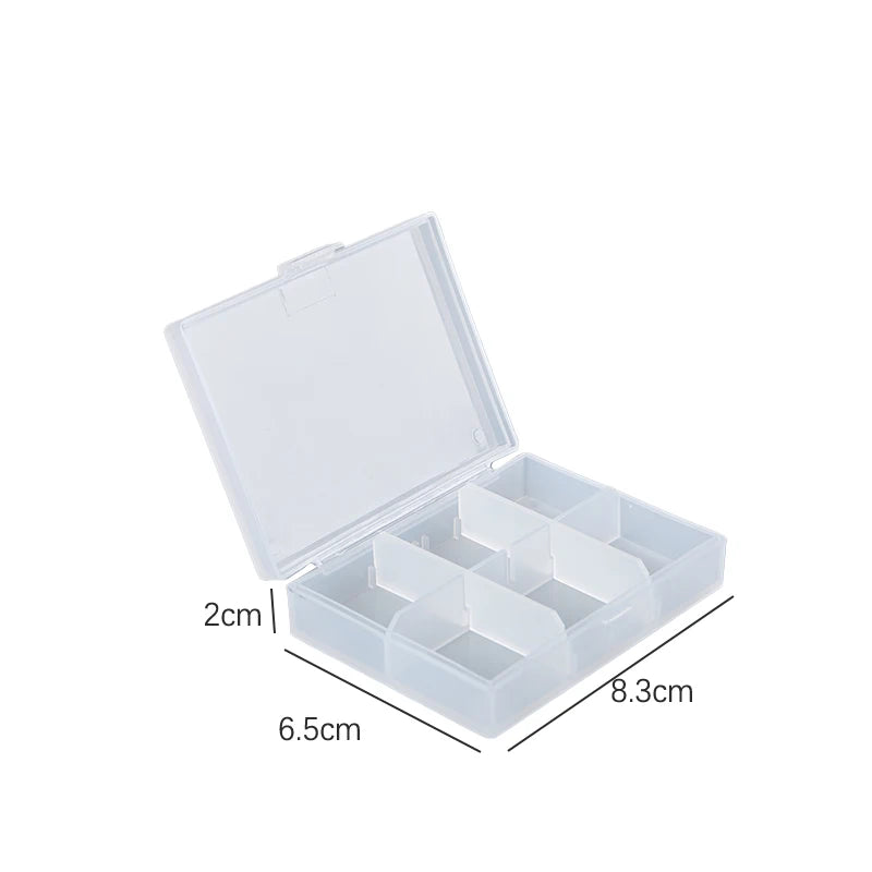 Frosted Flip Storage Box Photocards Small Card Storage Box Desk Organizer Box Classification Box Jewelry Storage Case Container