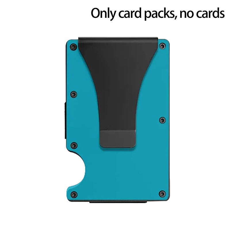 RFID Slim Minimalist Wallet For Men Women Credit Card Holder With Money Clip Thin Design For Pocket Camping Activities