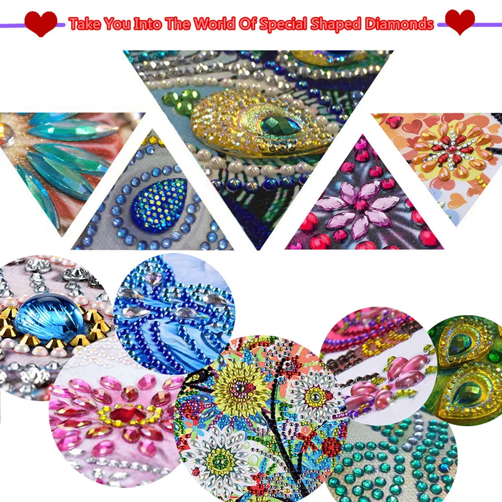 Christmas Diamond Art Table Decor Desktop Diamond Painting Ornament Kits Art Kits For Xmas Tree & Claus Table Office Home Decora