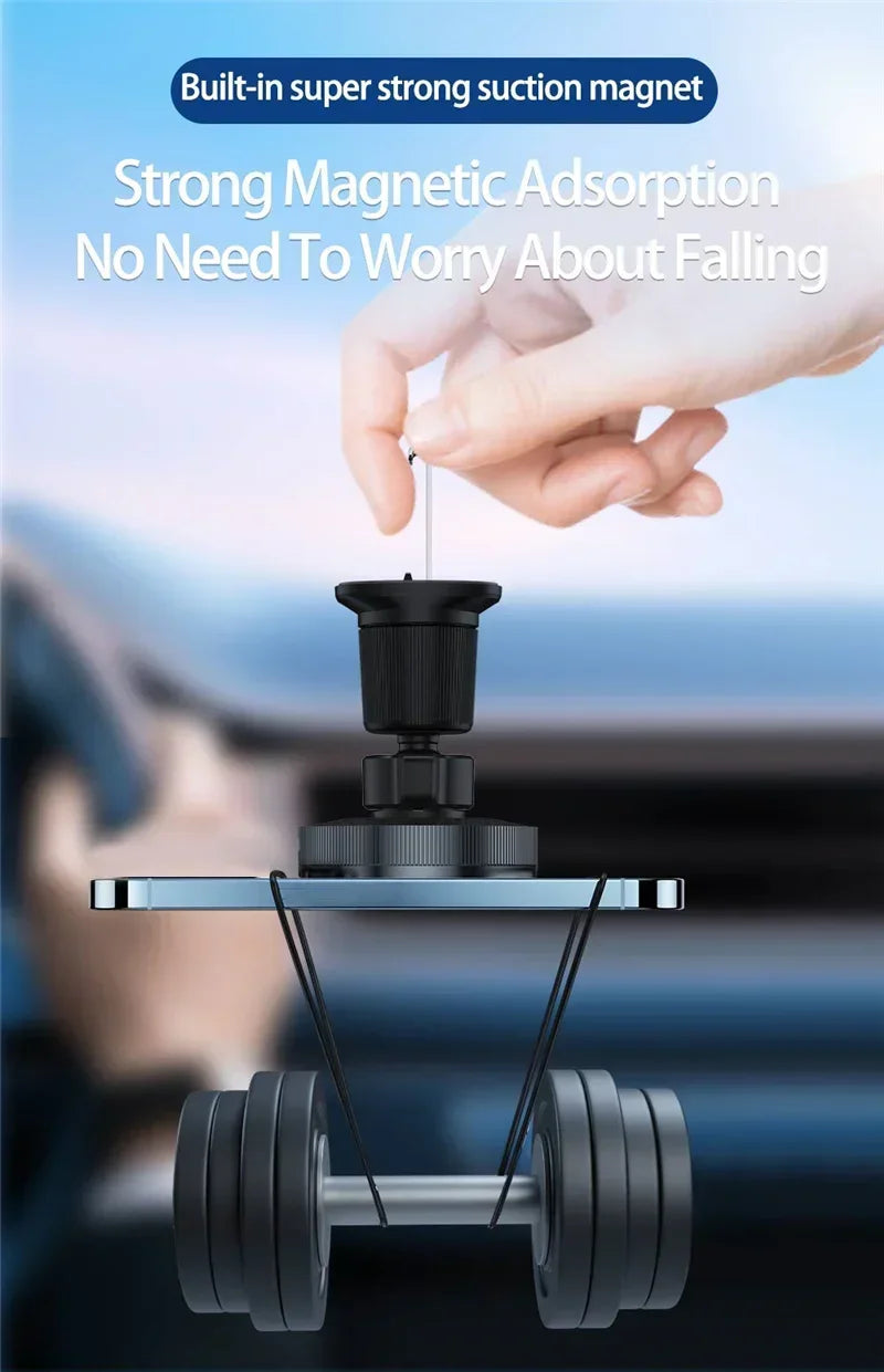 Magnetic Car Wireless Charger Stand Bracket Magnet Car Phone Holder Mount Fast Charging Station for iPhone 15 14 13 12 Pro Max