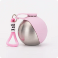 Portable Stainless Steel Pet Water Bottle with Foldable Silicone Bowl for Dogs and Cats Outdoor Walking Hiking Travel Use