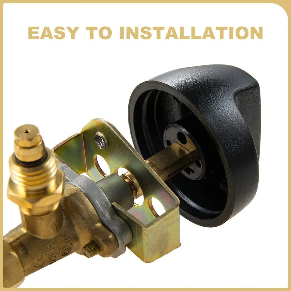 1pc Control Valve with M12x1.5 Thread and 1/4" Quick Disconnect Plug for Olympian 5500 5100 Weber 200 Gas Grill Valve