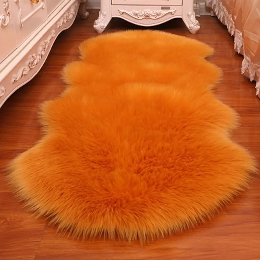 Artificial Sheepskin Long Hair Carpet Floor Wool Fluffy Soft Mat Soft Faux Fluffy Shaggy Rugs Home Decor
