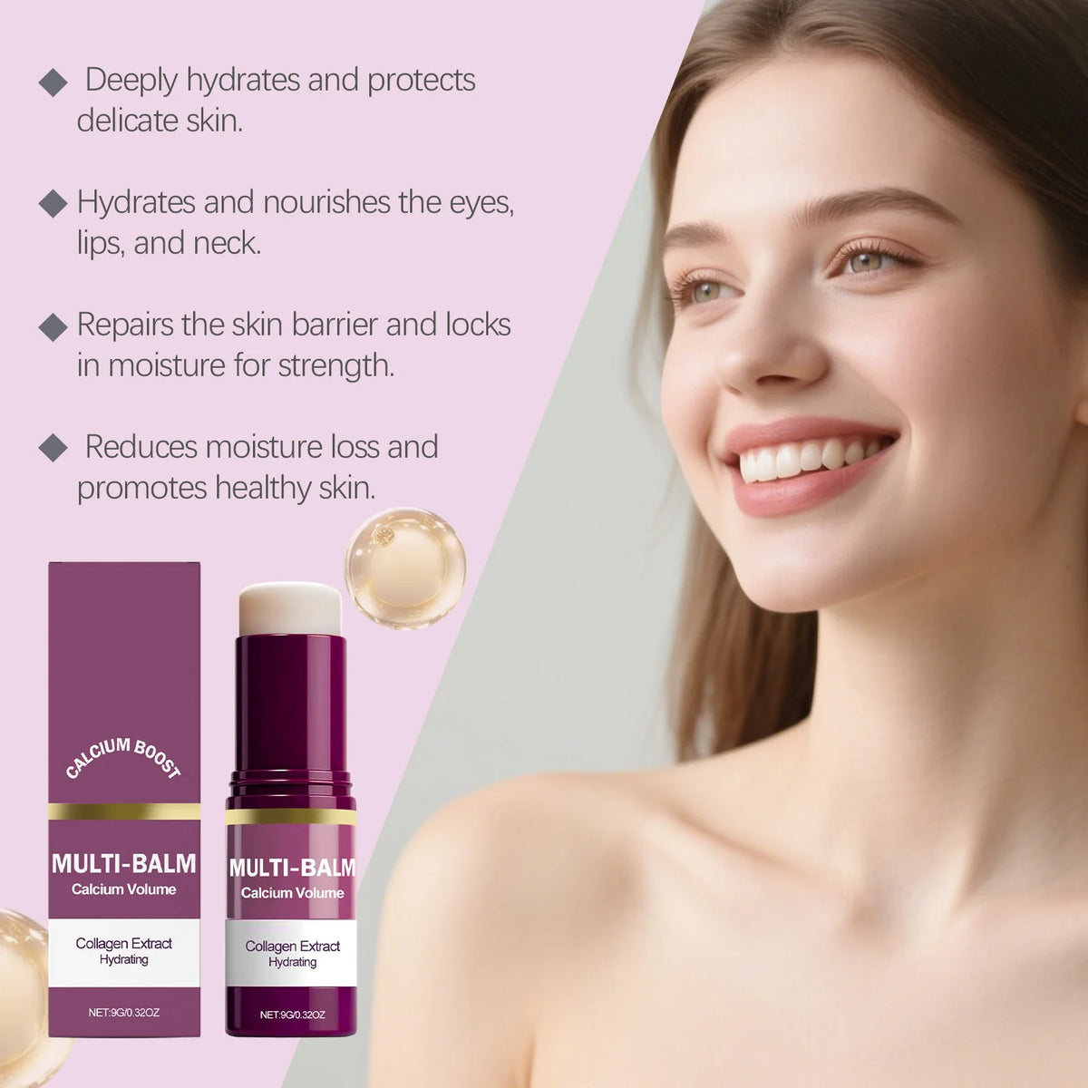 Multi Balm Calcium Volume Firming Skin Hydrating Nourishing Smoothing