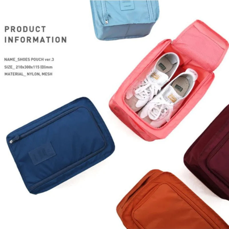 Multifunctional Portable Folding Waterproof Travel Shoes Storage Bag Pouch