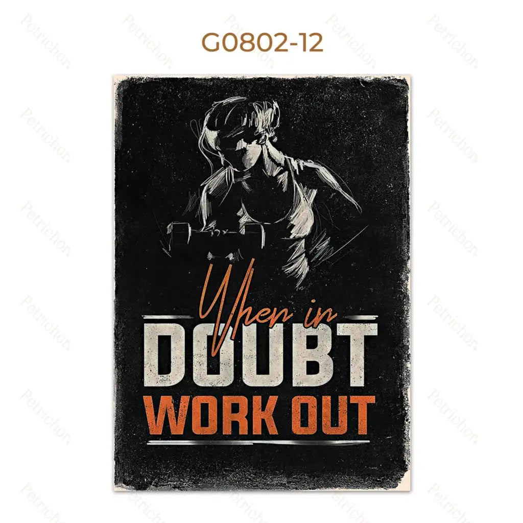 Muscle Motivation Inspirational Quotes Bodybuilding Wall Art Canvas Painting Posters Picture For Gym Fitness Office Home Decor