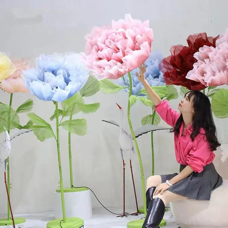 Automatic mechanical silk flowers