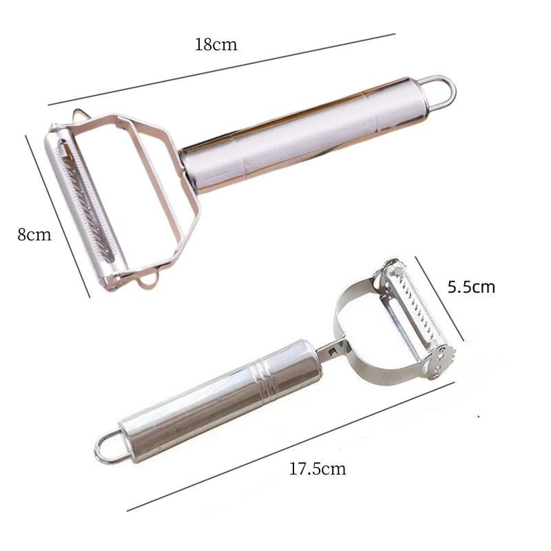 1 Pack Of Stainless Steel Peeler Kitchen Multifunctional Vegetable Cutter Fruit And Vegetable Tools Potato Carrot Melon Grater